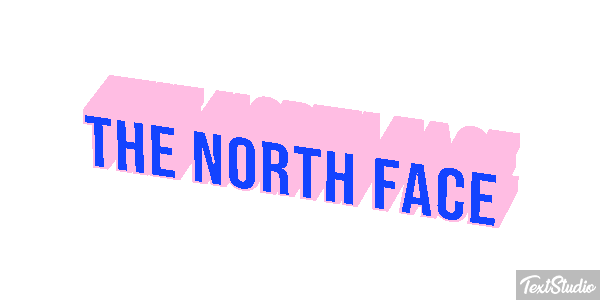 The North Face Tekst effect