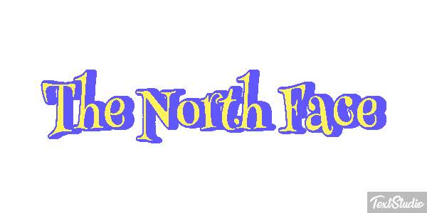 The North Face Tekst effect