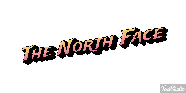 The North Face Tekst effect