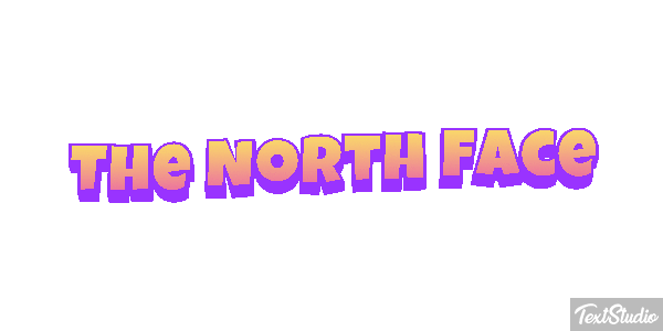 The North Face Tekst effect