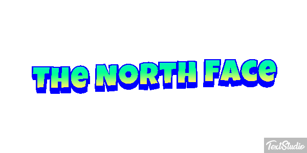 The North Face Tekst effect