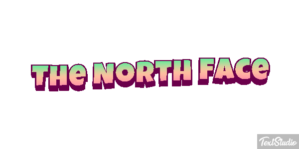 The North Face Tekst effect
