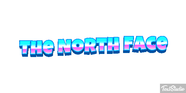 The North Face Tekst effect