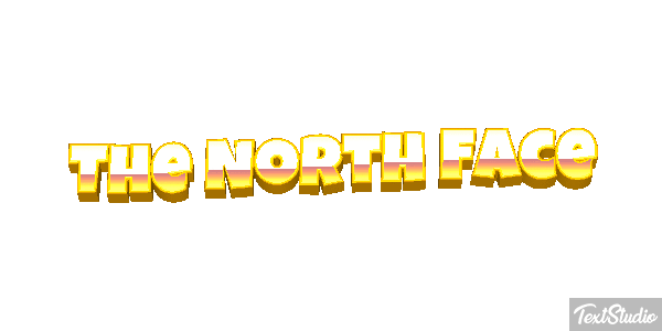 The North Face Tekst effect