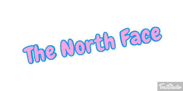 The North Face Tekst effect