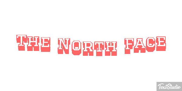 The North Face Tekst effect