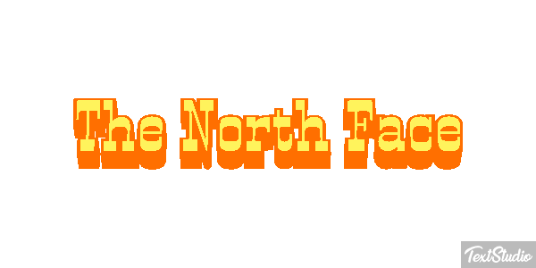 The North Face Tekst effect