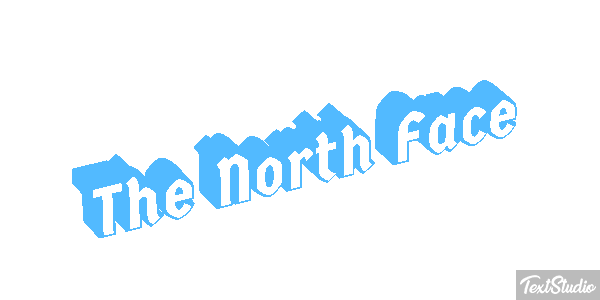 The North Face Tekst effect