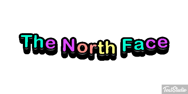 The North Face Tekst effect