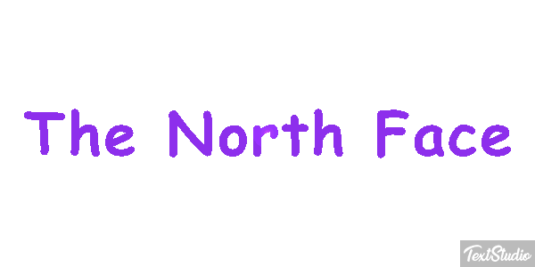 The North Face Tekst effect