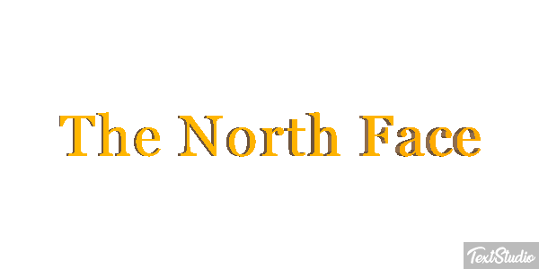 The North Face Tekst effect