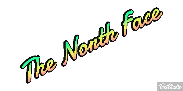 The North Face Tekst effect