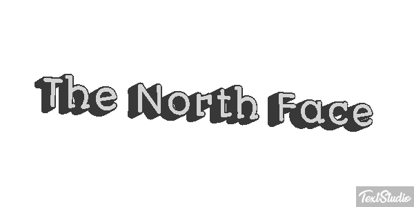 The North Face Tekst effect
