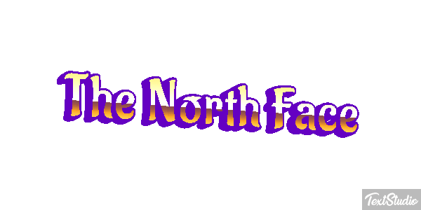 The North Face Tekst effect