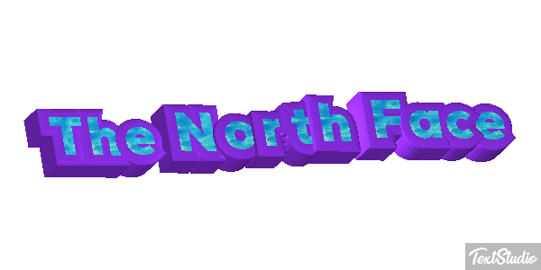 The North Face Tekst effect