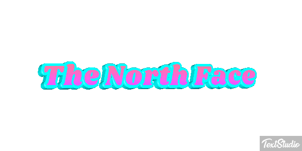 The North Face Tekst effect