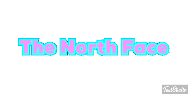 The North Face Tekst effect