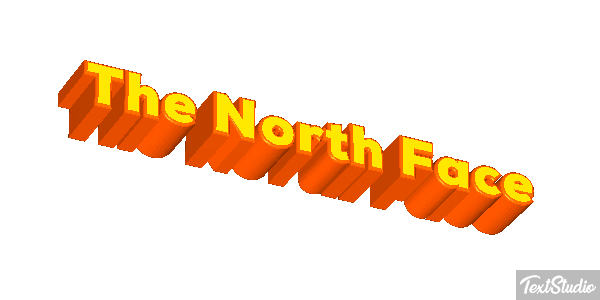 The North Face Tekst effect