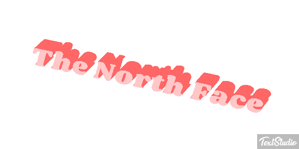 The North Face Tekst effect