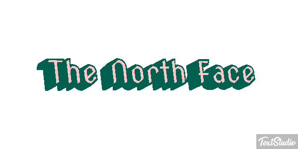 The North Face Tekst effect