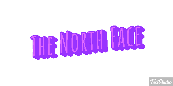The North Face Tekst effect