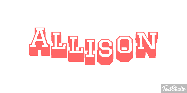 Allison Effetto testo
