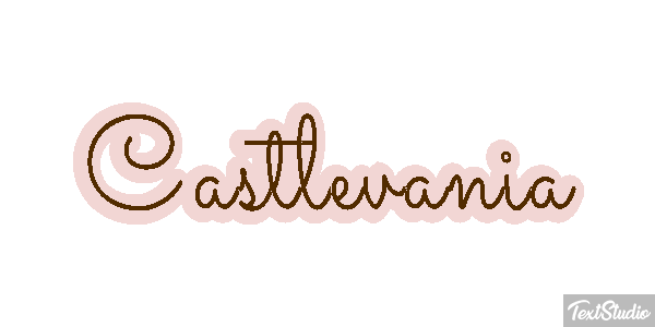 Castlevania Effetto testo