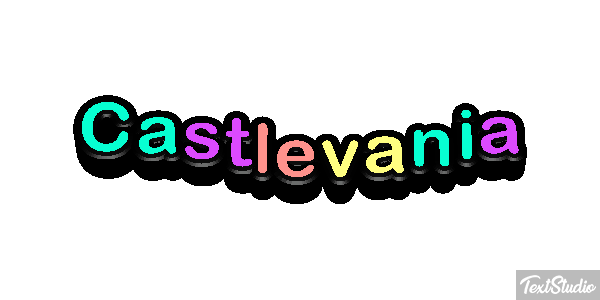 Castlevania Effetto testo