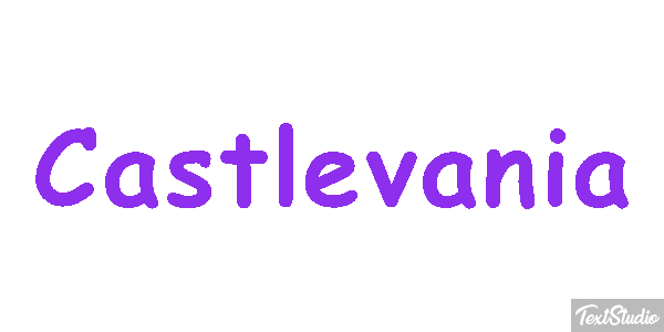 Castlevania Effetto testo