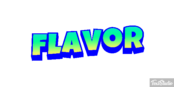 Flavor Metin efekti