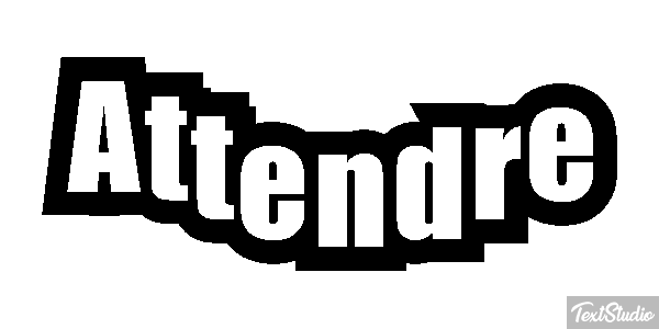 Attendre Efeito do texto