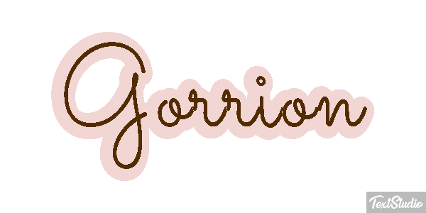 Gorrión Text effect