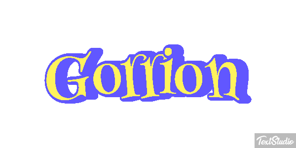 Gorrión Text effect