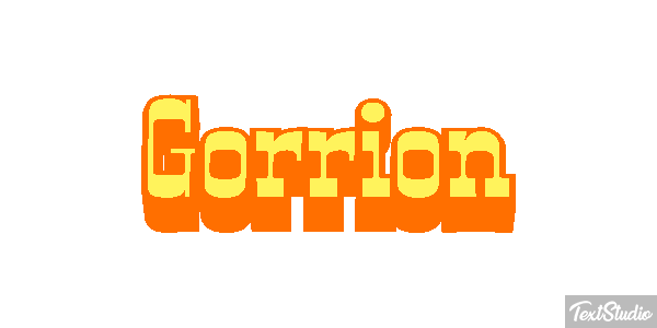 Gorrión Text effect