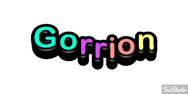 Gorrión Text effect