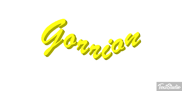 Gorrión Text effect