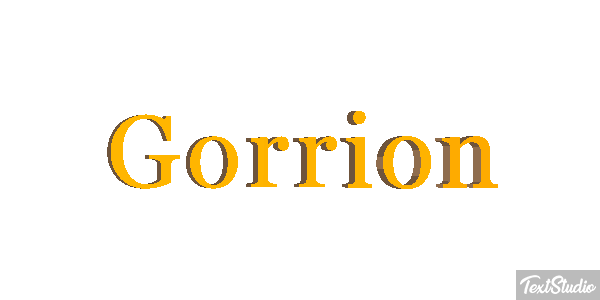 Gorrión Text effect