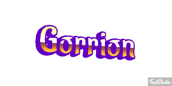 Gorrión Text effect