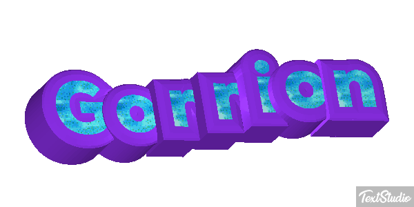 Gorrión Text effect