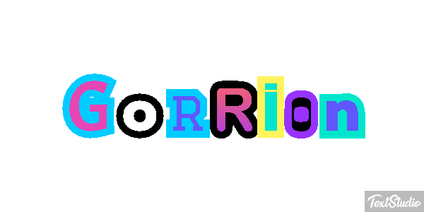 Gorrión Text effect