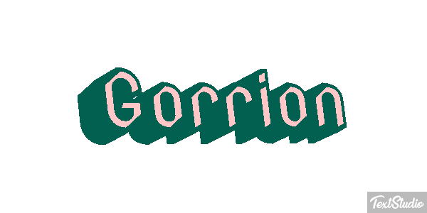 Gorrión Text effect