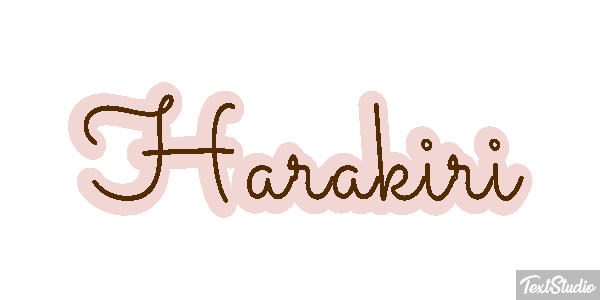 Harakiri Metin efekti