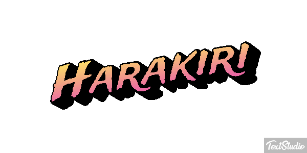 Harakiri Metin efekti