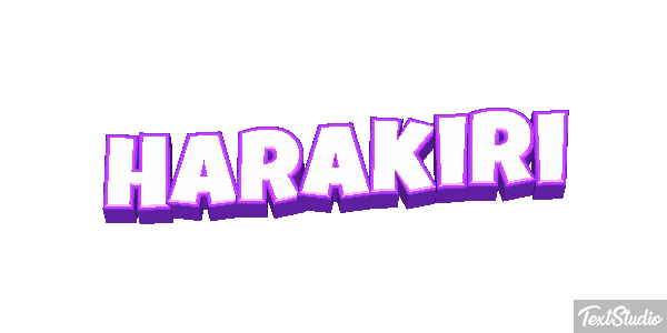 Harakiri Metin efekti