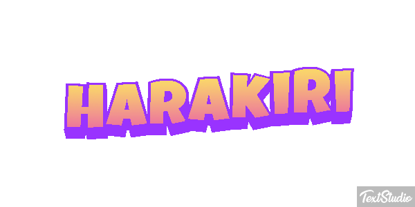 Harakiri Metin efekti