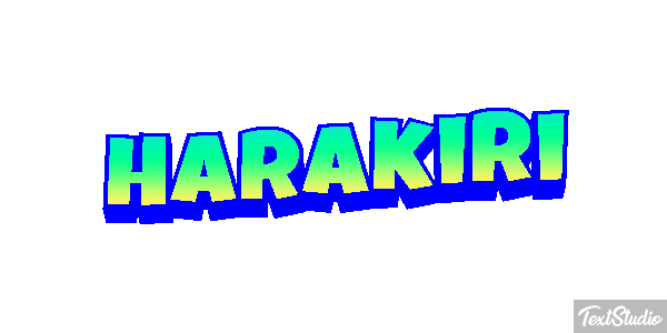 Harakiri Metin efekti