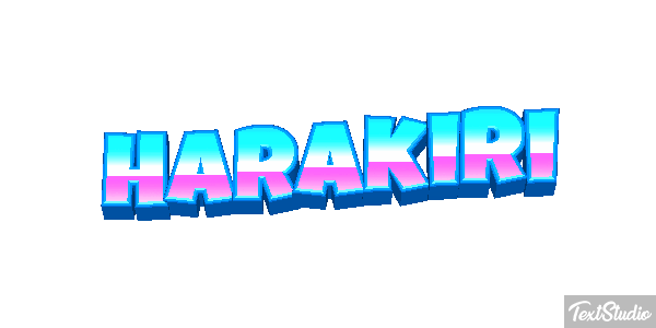 Harakiri Metin efekti