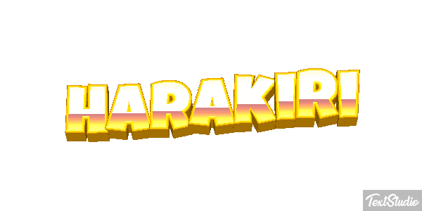 Harakiri Metin efekti