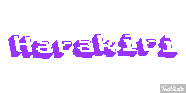 Harakiri Metin efekti