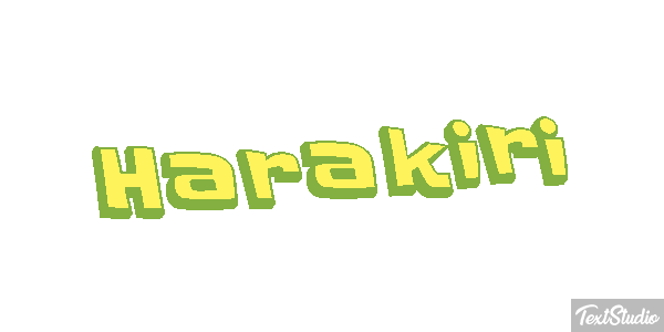 Harakiri Metin efekti